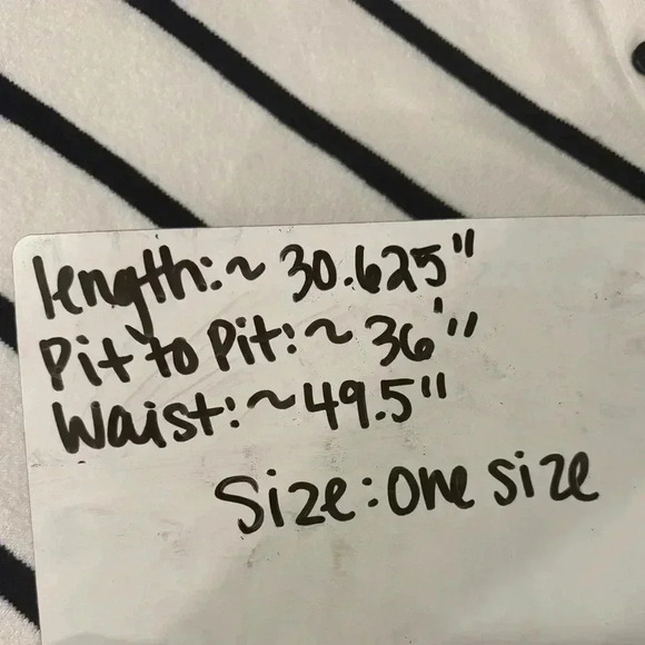 J Jill Nautical Sweater Shall Cape White Navy Striped Button Down Poncho Size OS - Picture 9 of 9